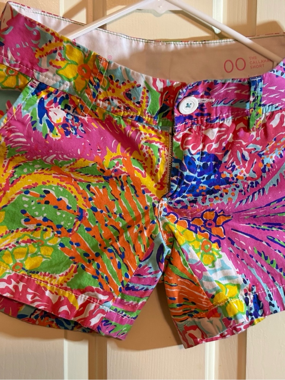 Lilly Pulitzer Callahan Multicolor Shorts Tropical Preppy Resort Chino Cotton 5”